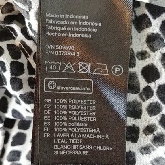 H&M Animal Print Tank Top Spaghetti Strap Size 2 - Picture 13 of 13